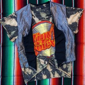 Vintage Gunmetal Metallic Vest